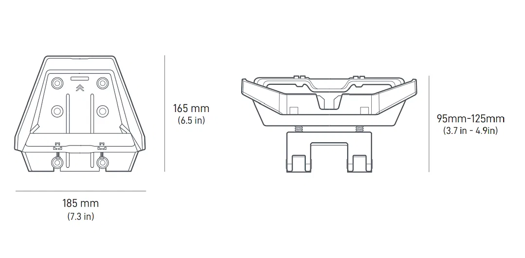 19-1260-17 – KVH INDUSTRY Satellite Internet Antenna Mount, Compatible With Starlink Standard Satellite Internet Ante...